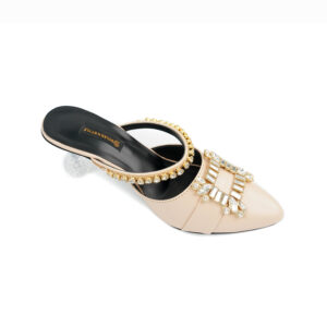 sleek nude mules with luxurious gold accents dsc01711